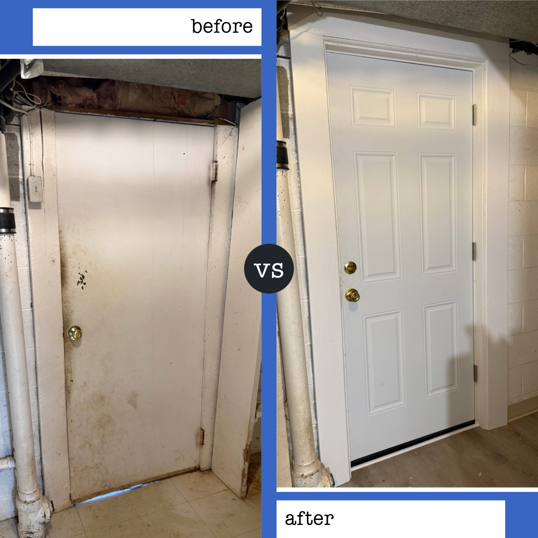 Repairs - Jackie Green - Basement - Garage Door